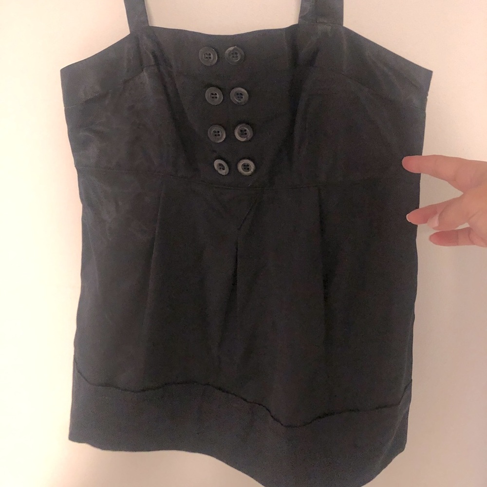 Marc Jacobs Black Satin Tank Size 4